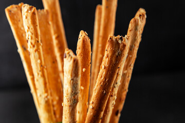 grissotti breadstick Grissini breadsticks whole grain cereal fresh delicious gourmet food...