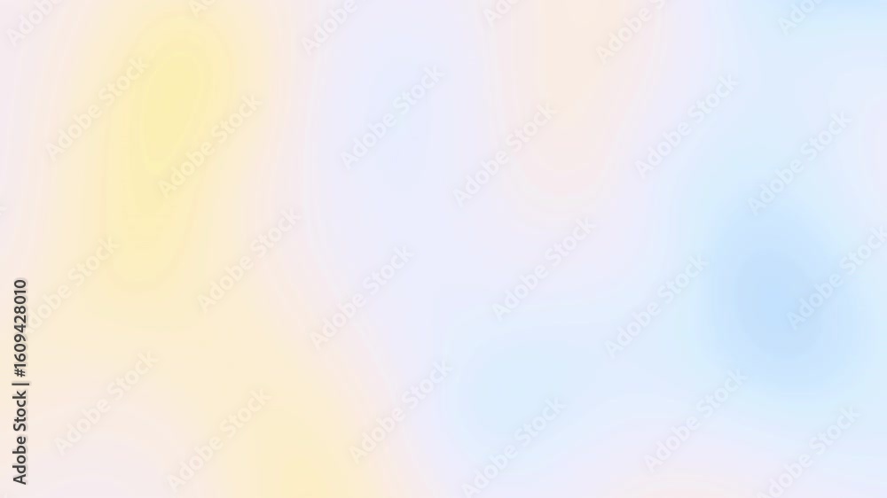 Aufkleber rainbow abstract loop background with smooth flow gradient wave in light blue, pale green, soft oran