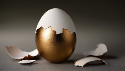 close up cracked egg whimsy