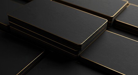 Gilded Edge on Thick Black Cardstock