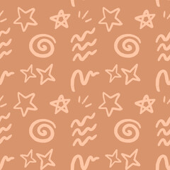 seamless pattern doodles and scribbles