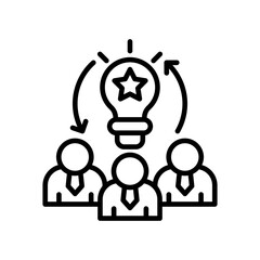Creative Team line icon