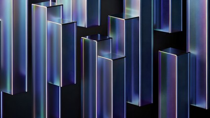 Abstract blue background with flowing lines illustrating business growth, financial progress, and market success