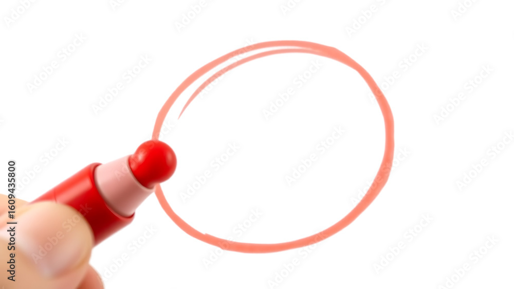 Aufkleber red highlighter circle transparent red highlighter circle on transparent background red hand drawn c
