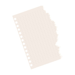 Torn Paper Notes Flat Illustration