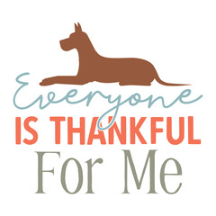 Thanksgiving Dog Vector Art