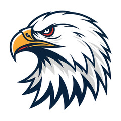 Fototapeta premium Majestic Bald Eagle Head A Profile in Power and Freedom on transparent background