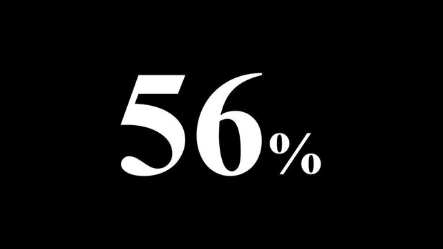 abstract 56 percent animation on black background.