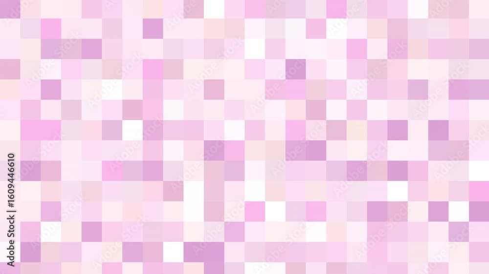 Poster pink subtle smooth soft white pink background animation of square rectangle fractal mosaic low poly 