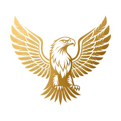 Obraz premium Majestic Golden Eagle A Powerful Symbol of Freedom and Strength on transparent background