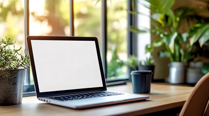 Laptop with Blank Label