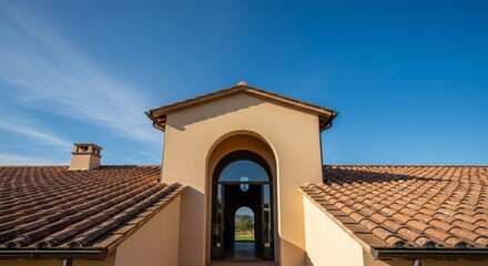 Obraz premium roof and chimney