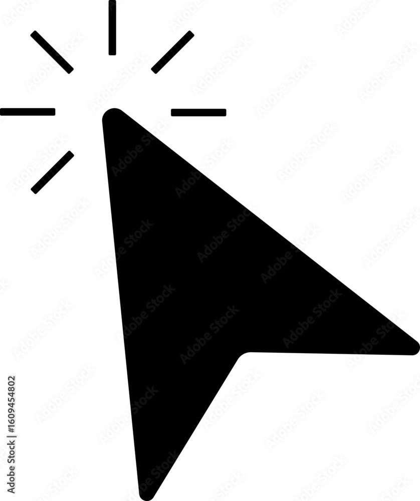 Fototapete Computer Cursors Mouse Click Pointer Icon Set and Computer Computer Mouse, Arrow Symbol, Icon Symbol, Computer Graphic, E-commerce Cursor icon click Outline and Solid Styles Easily editable SVG 10