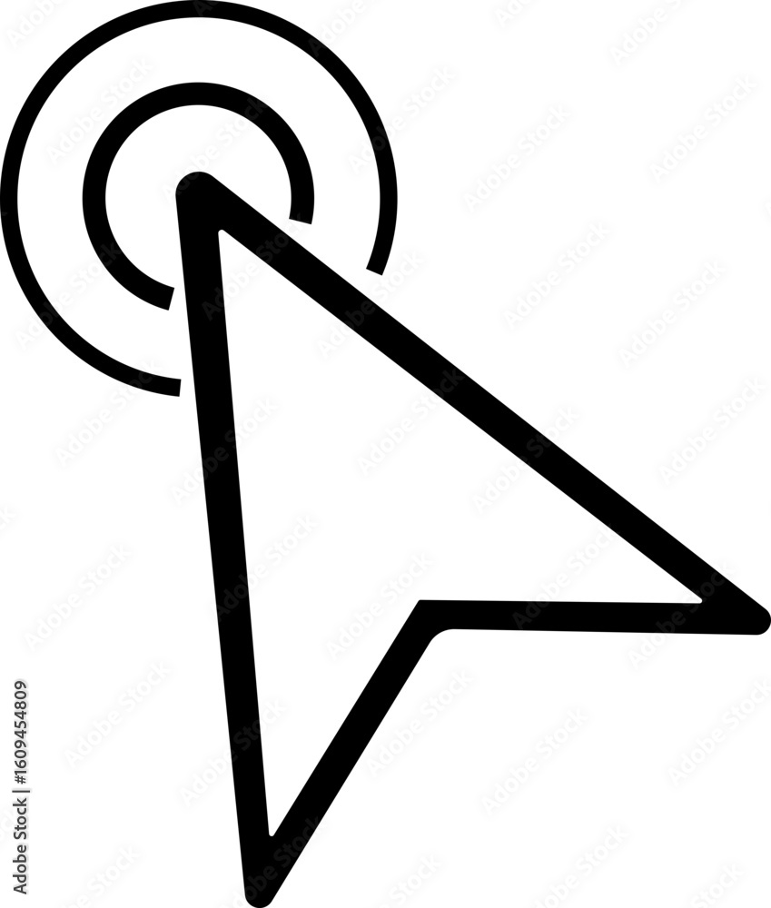 Fototapete Computer Cursors Mouse Click Pointer Icon Set and Computer Computer Mouse, Arrow Symbol, Icon Symbol, Computer Graphic, E-commerce Cursor icon click Outline and Solid Styles Easily editable SVG 10
