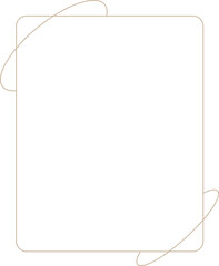 Minimalistic Monoline Frame with Orbiting Ring