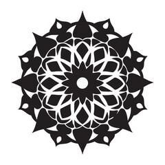 Intricate geometric mandala pattern with vibrant colors