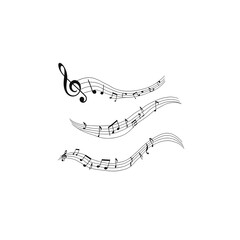 Hand-Drawn Music Note Art for Musicians and Creators