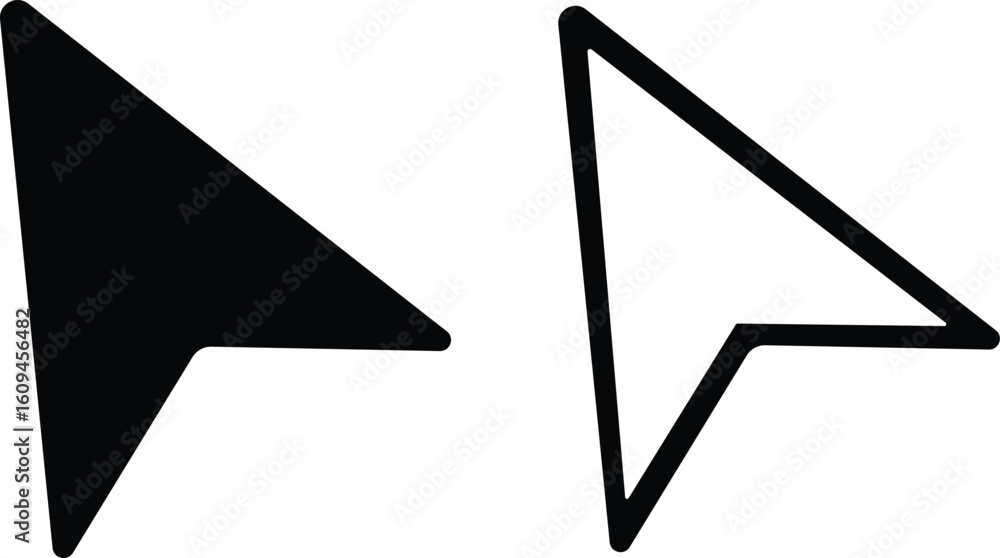 Fototapete computer cursors mouse click pointer icon set and computer computer mouse, arrow symbol, icon symbol