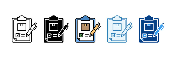 Order  Icon Set Multiple Style Collection