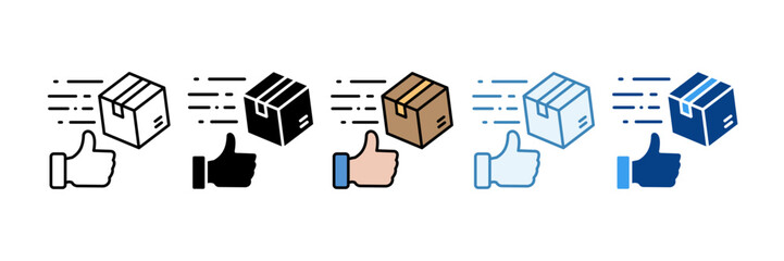 Good Delivery  Icon Set Multiple Style Collection