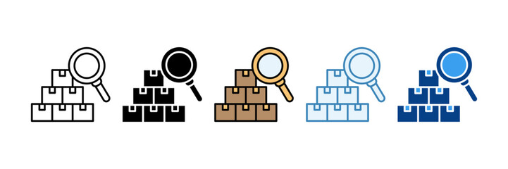 Search  Icon Set Multiple Style Collection