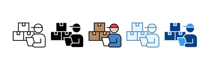 Stock Count  Icon Set Multiple Style Collection