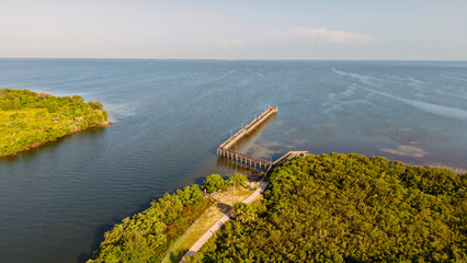 Anclote Key Pier Gulf Coast Florida