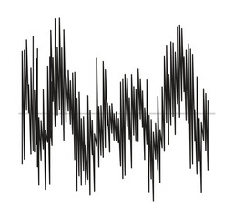 Set Audio equalizer black white icons flat isolated vector illustration Collection