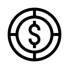 Dollar Coin Icon