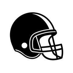 Football Helmet Vector Flat and Clean Look Isolated
