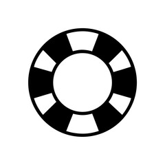 Naklejka premium Lifebuoy Ring Icon Vector Flat and Clean Look Isolated