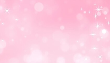 Abstract soft pink gradient background with glittering star lights, ideal for Christmas & New Year promotions, sparkle, winter