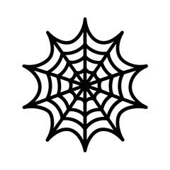 Spider Web Icon Vector Flat and Clean Look Isolated