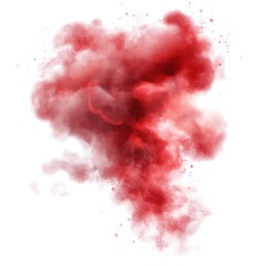 Fototapeta premium Abstract red smoke flames, Artistic representation of red smoke flames, isolated on transparent background