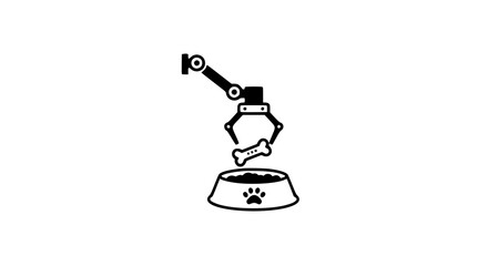 A robot for feeding dogs