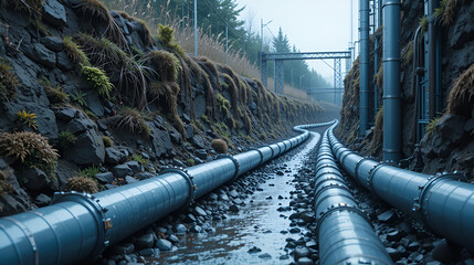 Modern technology for underground pipes for utilities water sewage and more