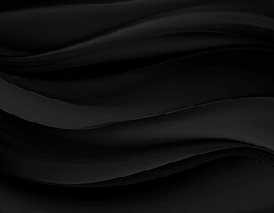 Fototapeta premium Abstract dark black wavy background