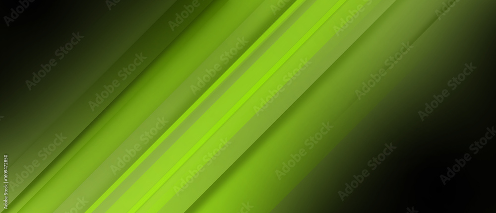 Poster modern green abstract presentation background with shadow layered light rectangle