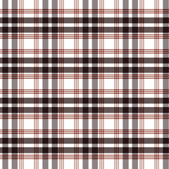 Red, Brown, and White Plaid Seamless Pattern