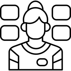 Goalkeeper Icon Vector Element