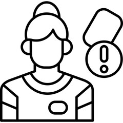 Yellow Card Icon Vector Element