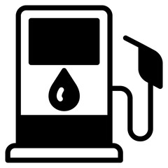 Gasoline outline mixed icon