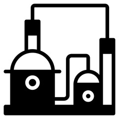 Gas Industry outline mixed icon