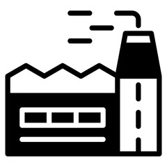 Factory outline mixed icon