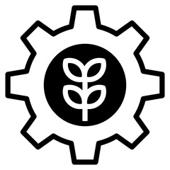 Green Tech outline mixed icon