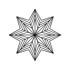Obraz premium A beautiful star outline design