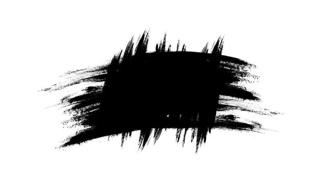 Hand-drawn grunge brush texture, Ink Black Brush Grunge background for titles with an alpha channel. Watercolor Retro art Vintage Abstract background. Hand-drawn Texture