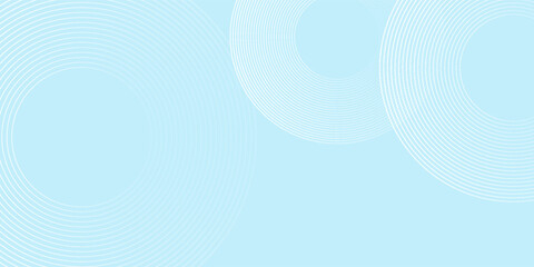 Simple abstract background  blue white gradations  circle effect shape memphis texture