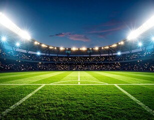 Fototapeta premium Full stadium at night
