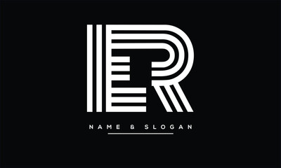 ER, RE, E, R Abstract Letters Logo Monogram